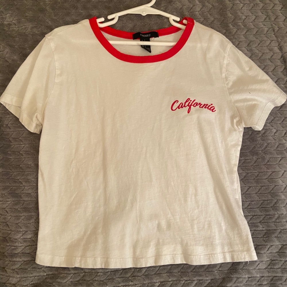 White crop top